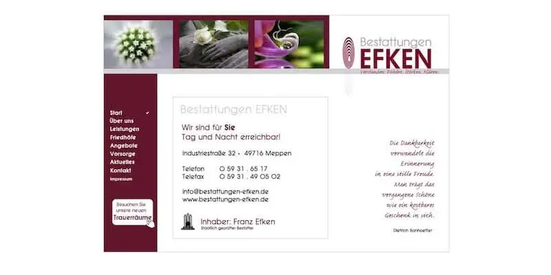 Webseite bestattungen-meppen.de